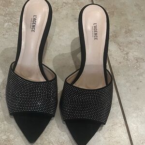 Black Kitten heel shoes by L’AGENCE